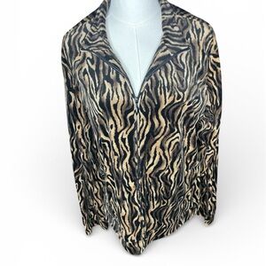 Kim Rogers Animal Print Jacket - velour style